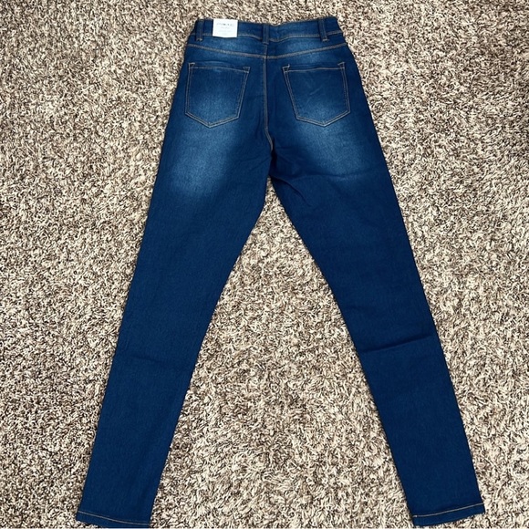 Dark Wash High Waisted Skinny Jeans - Picture 10 of 12